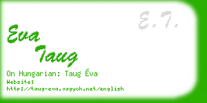 eva taug business card